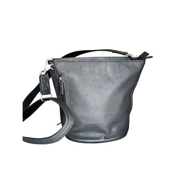 Gun Tote'n Mamas Handbags - Bucket Tote Concealed Carry Purse Tumbled Leather GTM-19 Black